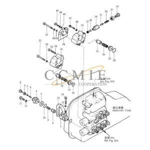 701-30-72112 Safety valve body Shantui SD32 bulldozer parts