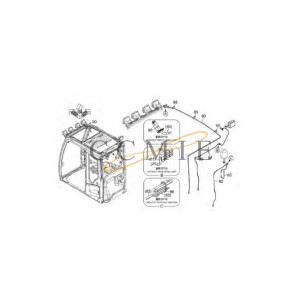 4653698 Wire HITACHI EX890LCH HYDRAULIC EXCAVATOR  spare parts