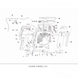 12151506 cooling system excavator spare parts