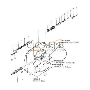 701-41-31320 Control valve body Shantui SD32 bulldozer parts