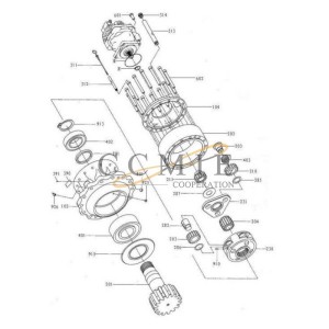 860120578 planetary gear XE265C XCMG excavator spare parts