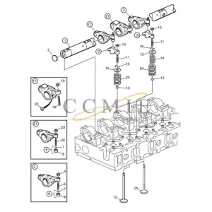 TWD1240V valve mechanism reach stacker spare parts