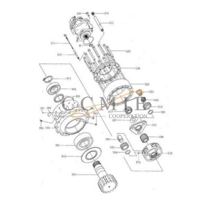 860120595 spherical roller bearing XE265C XCMG excavator spare parts