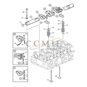 TAD1250V valve mechanism Kalmar reach stacker spare parts