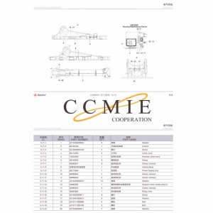 12398043 electrical system excavator spare parts