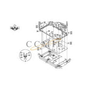 J921250 Bolt HITACHI EX890LCH HYDRAULIC EXCAVATOR  spare parts