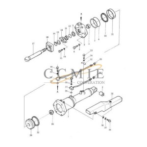 195-63-52871 Pressure plate Shantui SD32 bulldozer parts