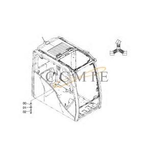 4631815 Bushing HITACHI EX890LCH HYDRAULIC EXCAVATOR  spare parts