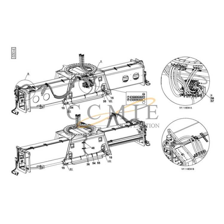 127-Kalmar hydraulic attachment spare parts 923853.0094