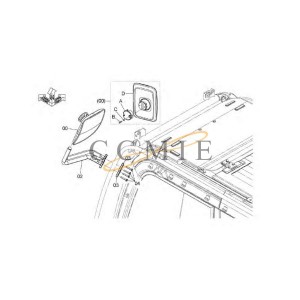 YA00003622 Bolt HITACHI EX890LCH HYDRAULIC EXCAVATOR  spare parts