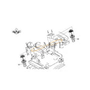 YB60000197 Pilot valve (for assembly) HITACHI EX890LCH HYDRAULIC EXCAVATOR  spare parts