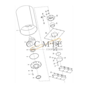 227002249 fuel pipe XCMG XS143J vibratory roller spare parts
