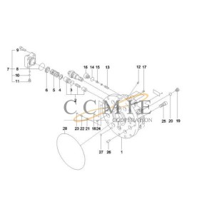 60008618 rotary axis Sany excavator spare parts