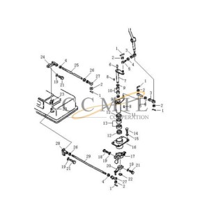 T21A.43.2.5 connecting rod Pengpu PD220Y-1 PD220Y-2 bulldozer gearshift parts