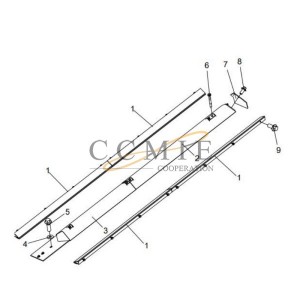 XCMG RP603 paver 200605325 conveyor belt protection spare parts