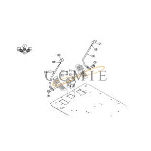 2052912 Handle HITACHI EX890LCH HYDRAULIC EXCAVATOR  spare parts