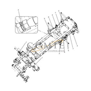 331409610 suspension system XCMG mining truck spare parts