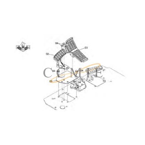 1033298 Pedal (left) HITACHI EX890LCH HYDRAULIC EXCAVATOR  spare parts