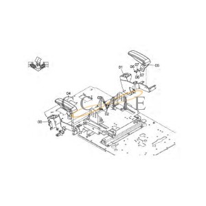 6027660 Handrail HITACHI EX890LCH HYDRAULIC EXCAVATOR  spare parts
