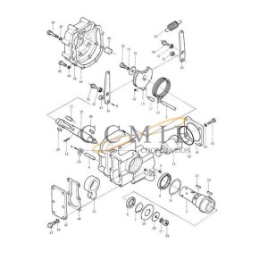 04025-00316 Flexible pin Shantui SD32 bulldozer parts