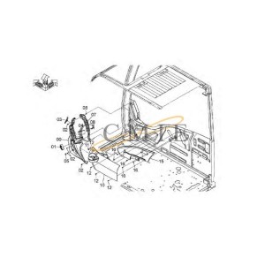 7058384 Hangar HITACHI EX890LCH HYDRAULIC EXCAVATOR  spare parts