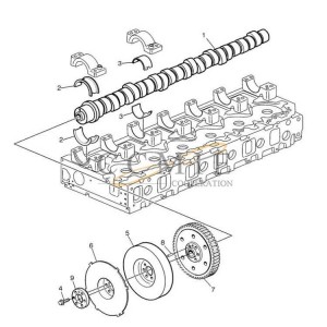 TAD1250VE 923976.4316 reach stacker camshaft spare parts