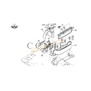 2058746 Bracket HITACHI EX890LCH HYDRAULIC EXCAVATOR  spare parts