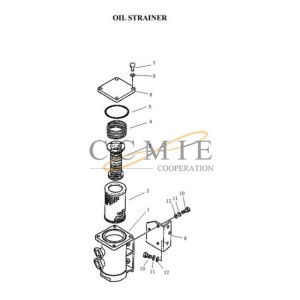 T21.49.6.1 bulldozer filter box Pengpu PD220Y-1 PD320Y-2 oil strainer parts