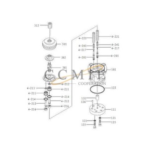 860120204 spring pin XE265C XCMG excavator spare parts