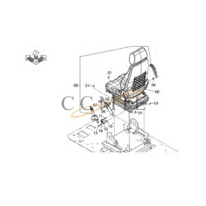 4709786 Base HITACHI EX890LCH HYDRAULIC EXCAVATOR  spare parts