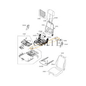 YA00009085 support HITACHI EX890LCH HYDRAULIC EXCAVATOR  spare parts