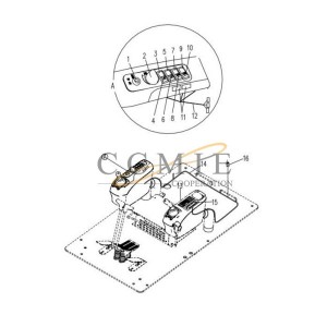 803608698 key switch XE265C XCMG excavator spare parts