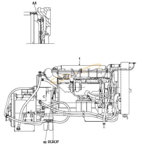 TWD1240VE-TE32418 Volvo engine spare parts A41665.0900 A52950.0100