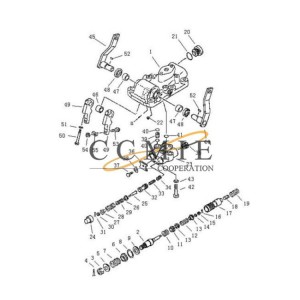 04050-11212 split pin Pengpu PD320Y-1 PD320Y-2 bulldozer steering control valve parts