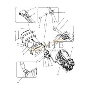331410911 XCMG mining truck fuel system spare parts