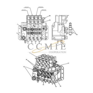 Kalmar hydraulic valve assy spare parts 923853.0091