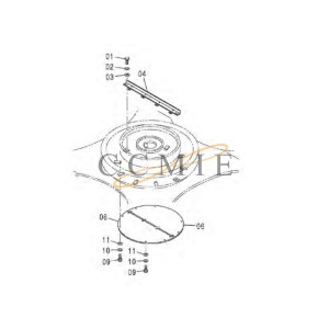 J901630 Bolt HITACHI EX890LCH HYDRAULIC EXCAVATOR  spare parts