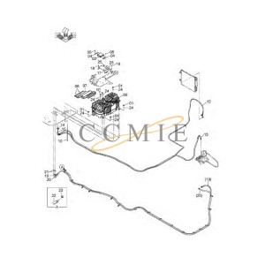 4714421 Cooling water pipe HITACHI EX890LCH HYDRAULIC EXCAVATOR  spare parts