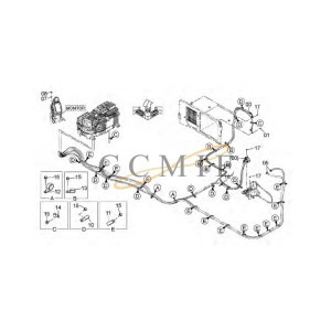 YA00025239 Cooling water pipe HITACHI EX890LCH HYDRAULIC EXCAVATOR  spare parts