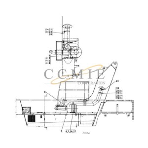 Kalmar A42872.0300 reach stacker air cleaning system spare parts