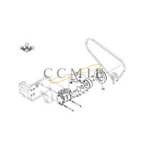 XB00001602 Electromagnetic Clutch HITACHI EX890LCH HYDRAULIC EXCAVATOR  spare parts