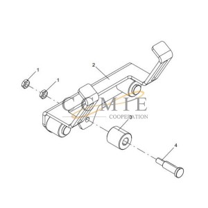 201023599 Roller support XCMG RP603 paver parts