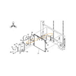 YA00024494 Liquid Storage Tank HITACHI EX890LCH HYDRAULIC EXCAVATOR  spare parts