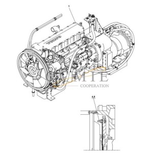 TWD1240VE-TE32418 Volvo engine spare parts A49547.0100 A52874.0100
