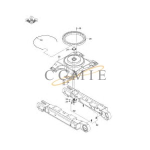 YA40008024 Walking Frame HITACHI EX890LCH HYDRAULIC EXCAVATOR  spare parts