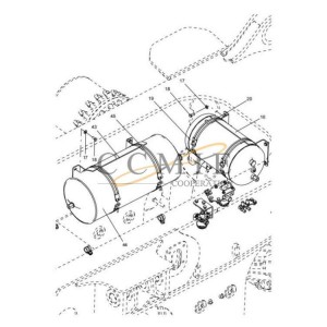 331404892 gas cylinder support XCMG mining truck spare parts
