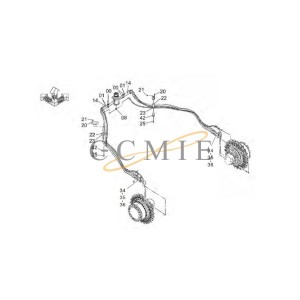 9296128 Walking pipe HITACHI EX890LCH HYDRAULIC EXCAVATOR  spare parts