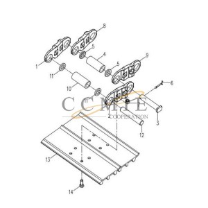 800340254 cotter pin XE265C XCMG excavator spare parts