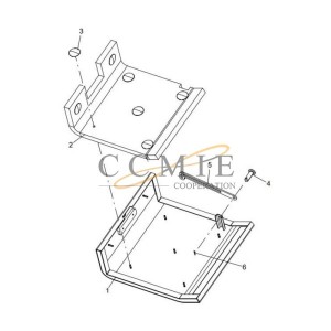 200604666 Small flip-up hood XCMG RP603 paver parts