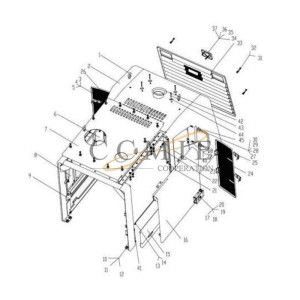 801701502 Gas spring XCMG LW600KN wheel loader parts